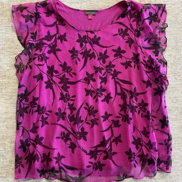Vince Camuto Fuchsia and Black Blouse - Picture 5 of 6